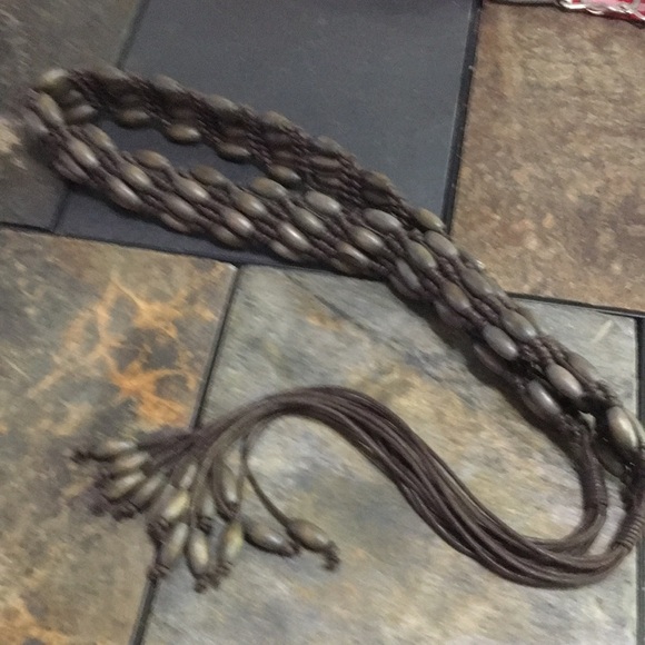 Macramé Beaded belt - Picture 1 of 7